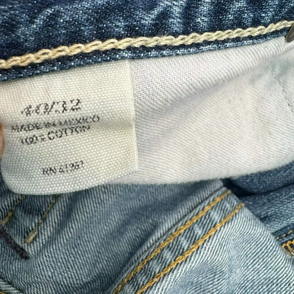 POLO‎ RALPH LAUREN Mens 40x32 1594 vintage blue jeans Straight Leg 100% Cotton